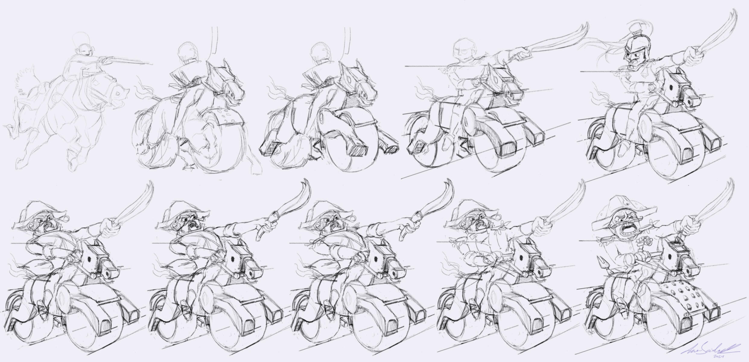 Cheese Army Design Process: Early skecthes