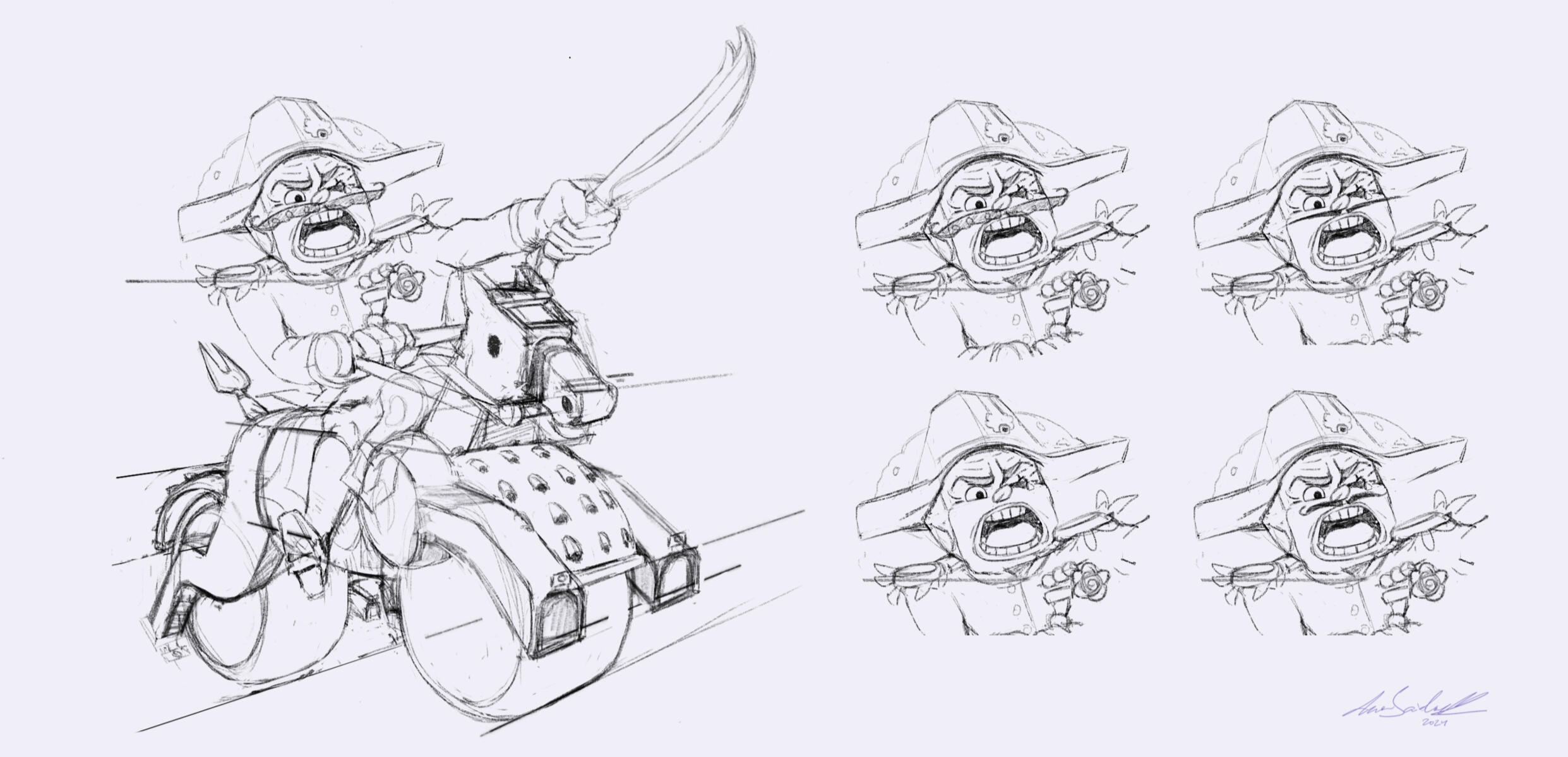 Cheese Army Design Process: Final skecthes