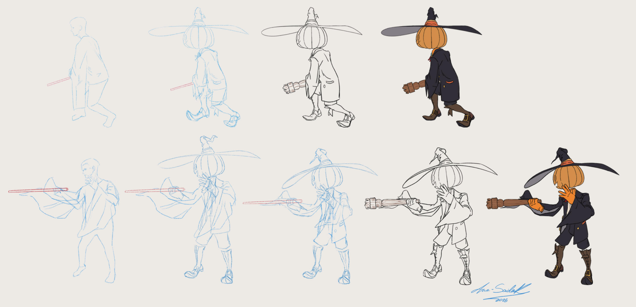 Le processus des poses de combat