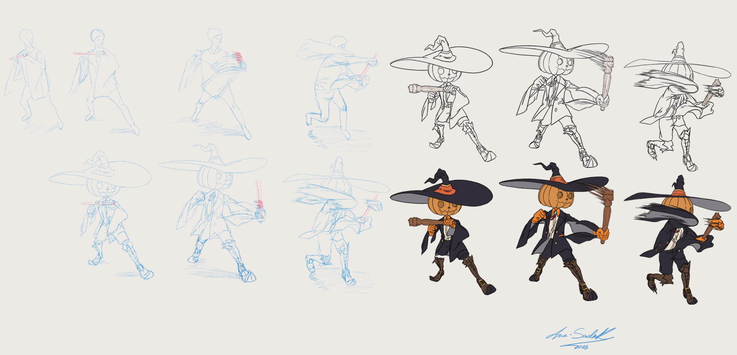 Stan Melee Poses Process